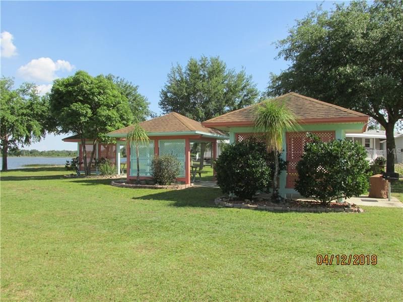 Picnic gazebos with grills, lakeside!