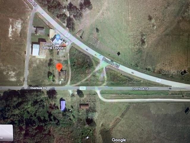 Google overhead view with Dundee Rd at the top & Overlook Dr (State Rd 550 at the bottom)….