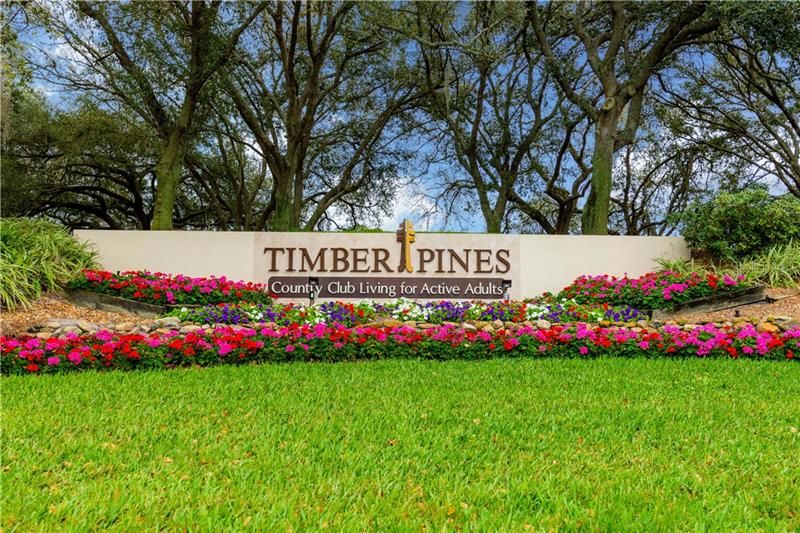 Timber Pines Entrance