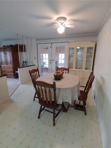 Dining Room (French Doors lead to Sunroom)