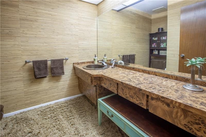 Half bath located in the master suite.