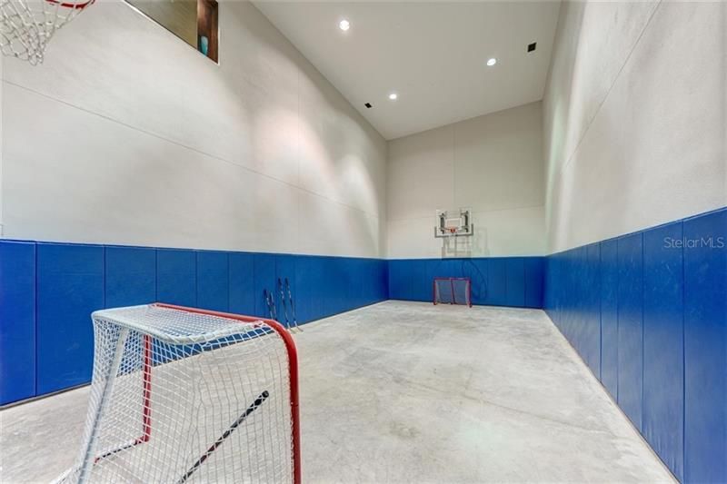 Indoor AC Basketball/hockey court