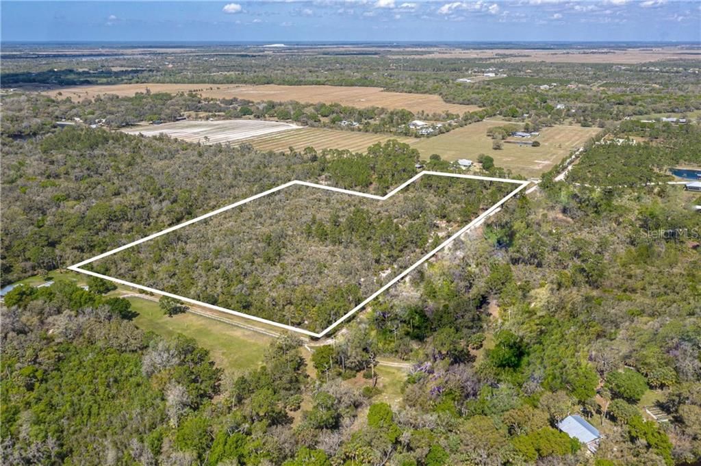 13 acres of untouched natural land, extremely high and dry with lots of sugar sand, backed by a large tract of undeveloped natural land.