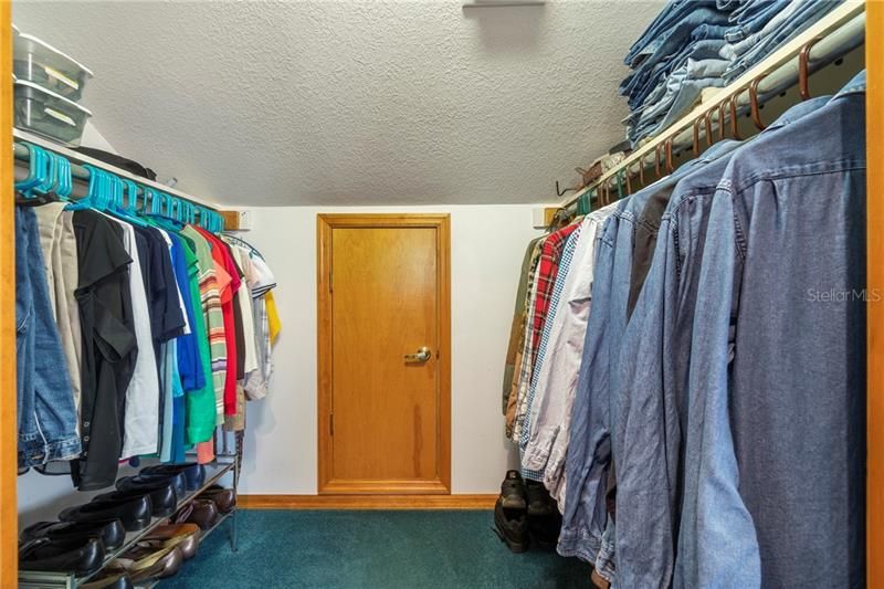 Upstairs Closet with Attic Access