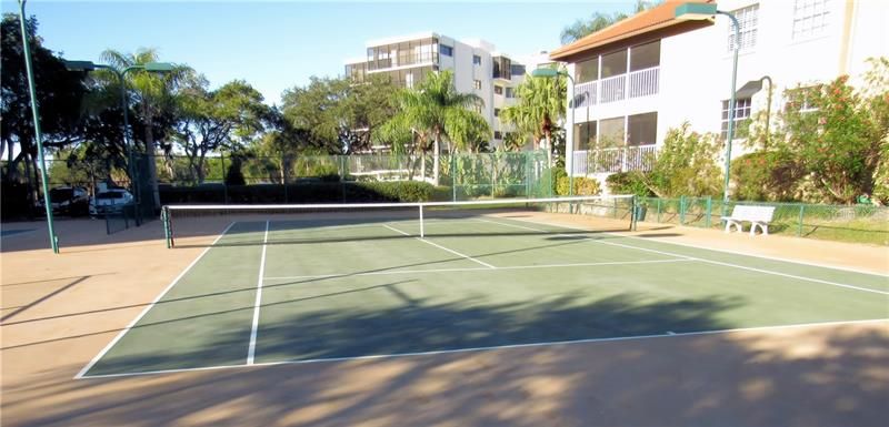 Tennis courts conveniently located nearby