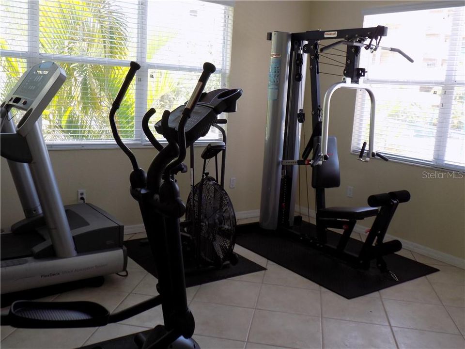 Workout room close to the condo