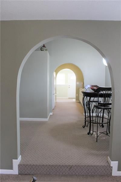 Arch Detail from Living Room to Dining Room to Kitchen
