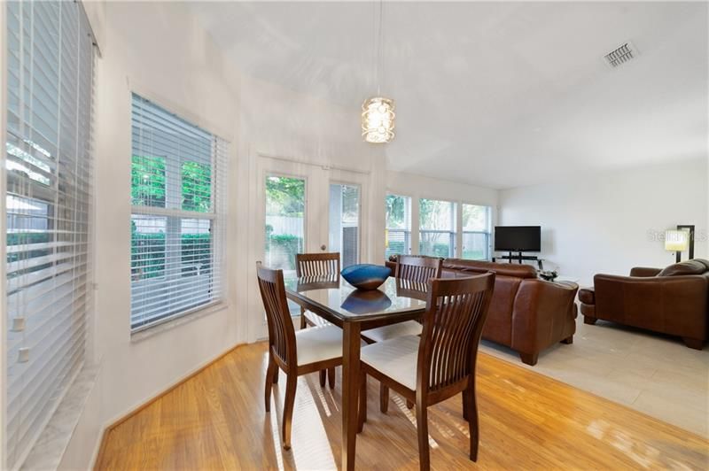 Dinette space off the kitchen for casual dining.