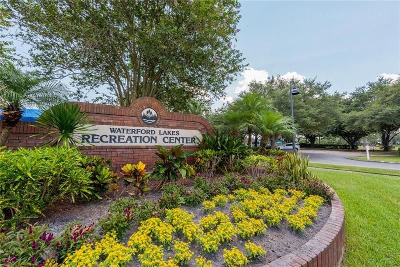 Residents of Waterford Lakes enjoy endless amenities including a recreation complex with walking trails, pool, tennis, volleyball & a playground!