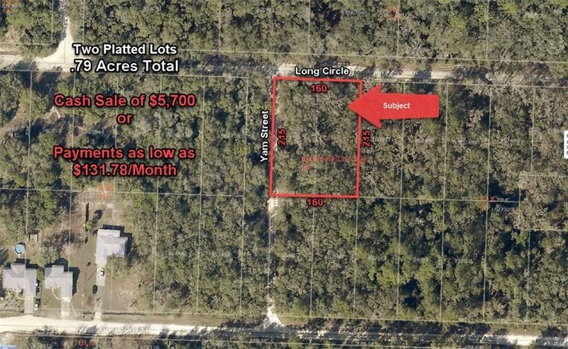 Recently Sold: $5,700 (0.79 acres)