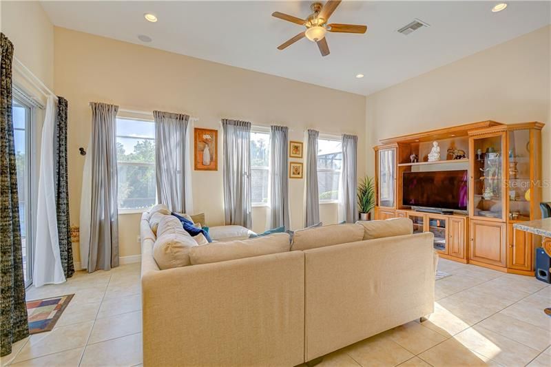 Light and bright, spacious Family Room