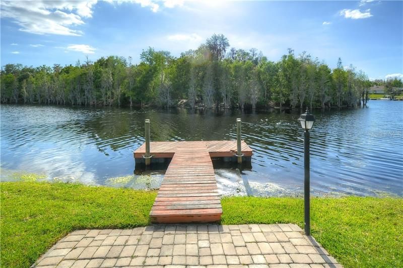 Private dock for you to launch a boat ride around the lake