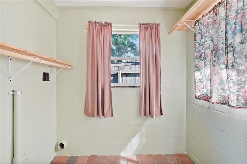 Laundry Room off Screened Back Porch