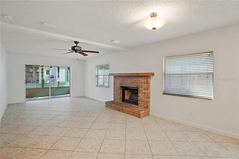 Living Room and Fireplace