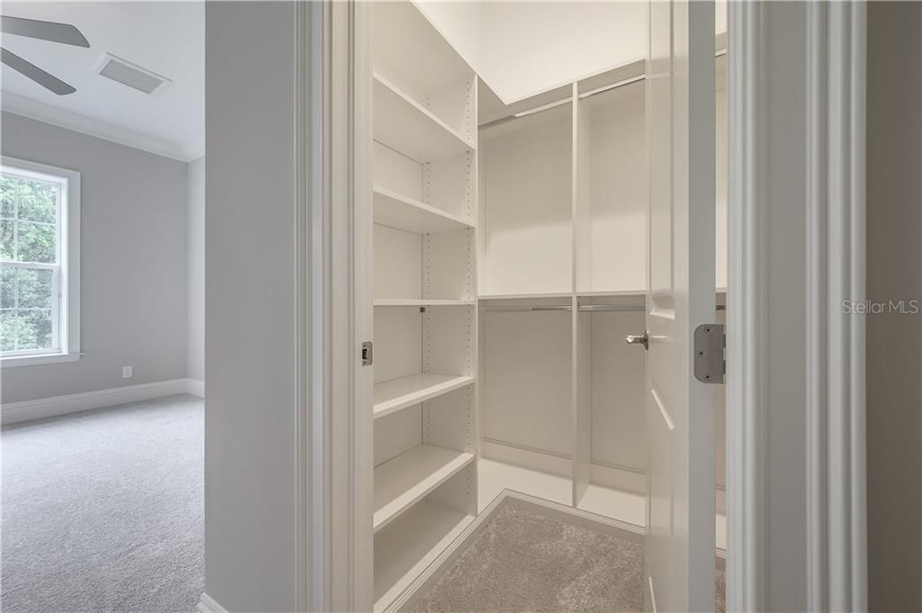 Built-in closets in all bedrooms.