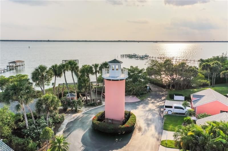 Lighhouse Cove in Melbourne Beach, FL view looking toward the Indian River