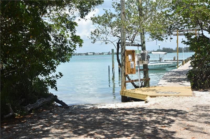 Entrance to Gaspar Hideaway's community dock and kayak launch!