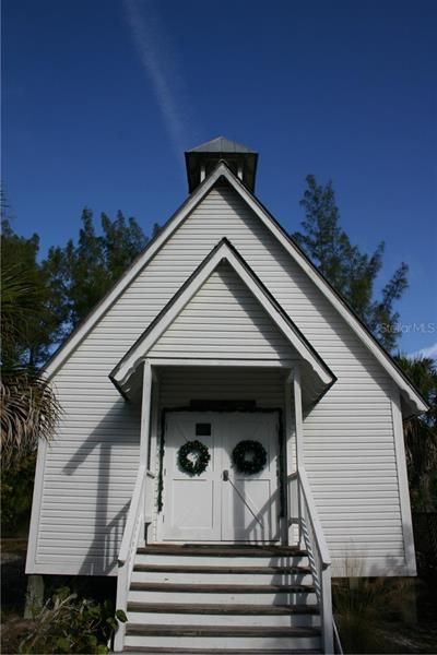 The little island chapel is open most Sundays.