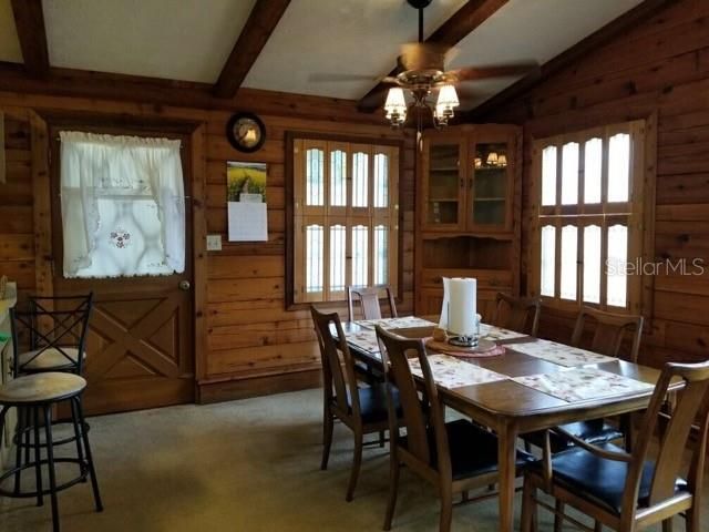 Dining Area w Door to Back Porch