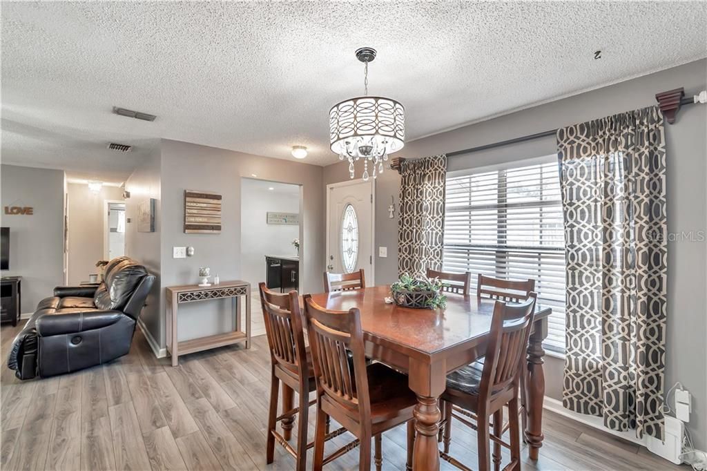 Dining room open to the living room