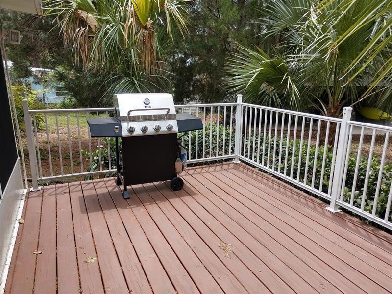 Time To Cook Dinner On The Rear Deck Overlooking The Back Yard And Water!