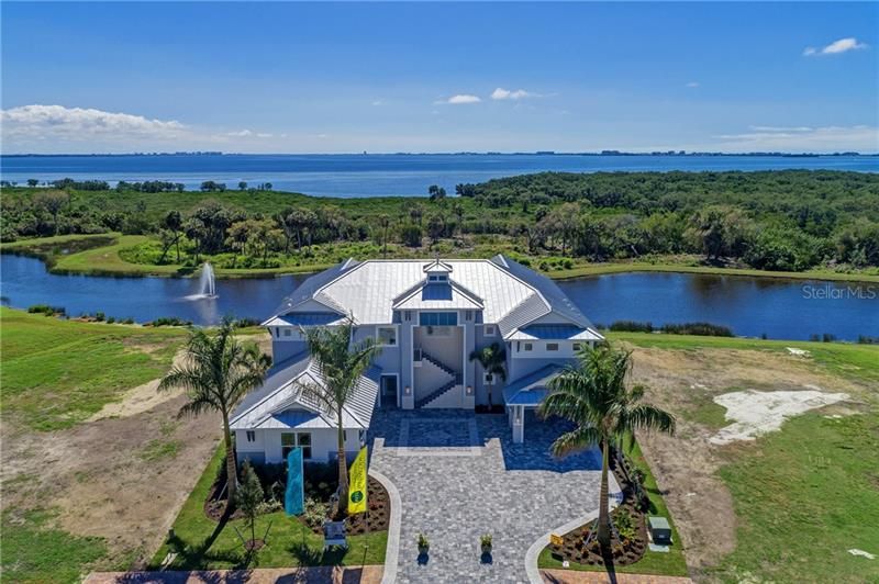 The Dominica, a custom home built by Medallion Home, with gorgeous views of Sarasota Bay