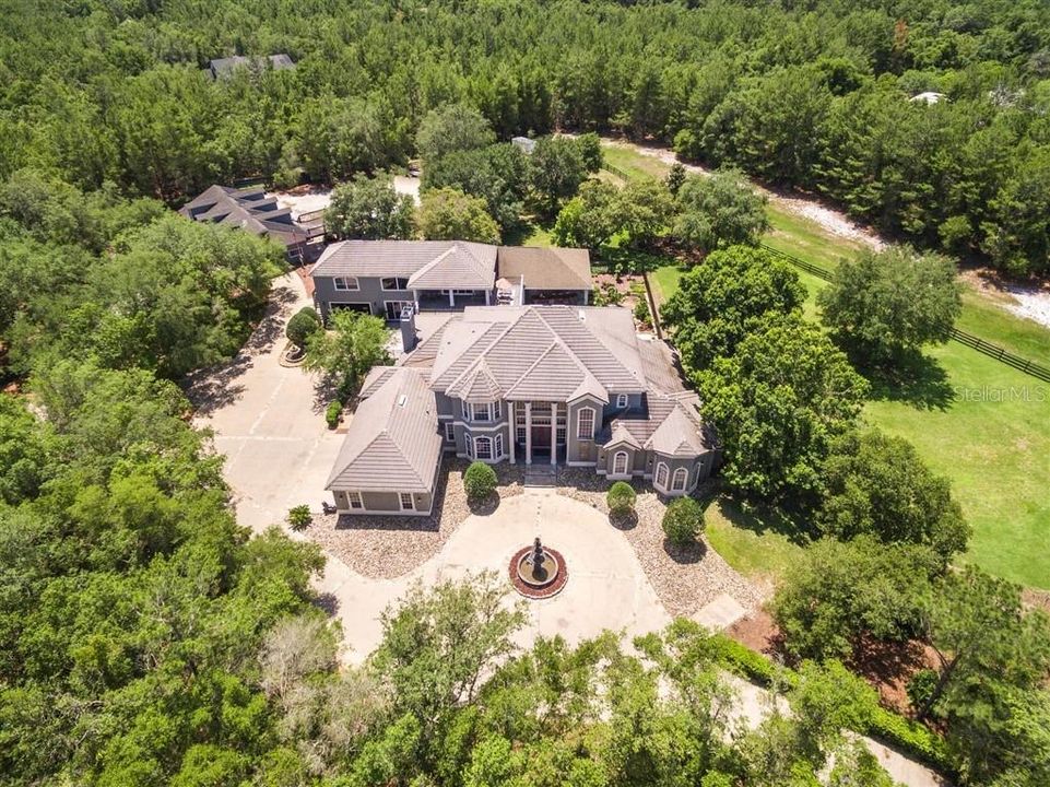 Aerial Front View Facing North