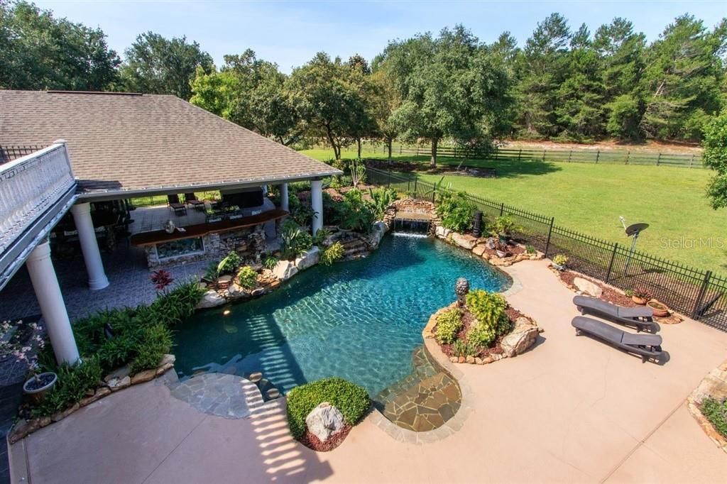 Pool View from Balcony