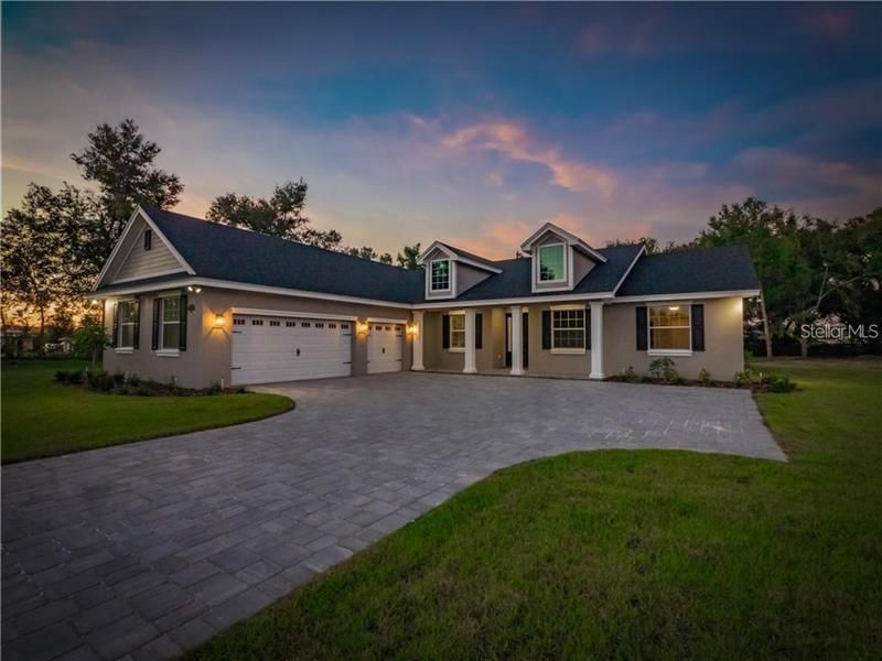 1 of 3 existing HULBERT HOMES...….4652 Clubhouse Road night view