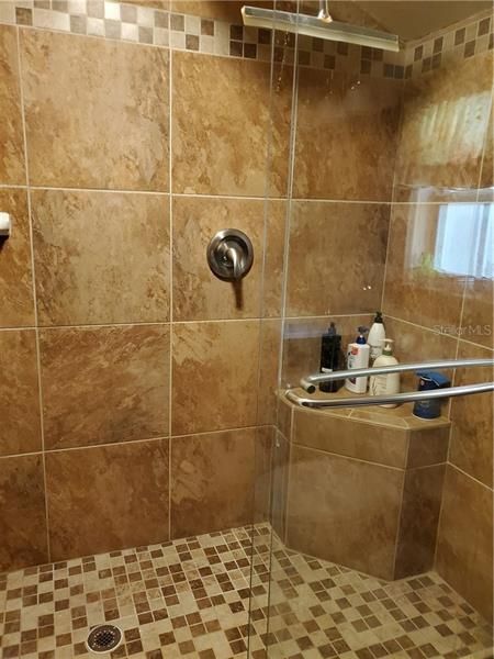 Tiled Step-in Shower