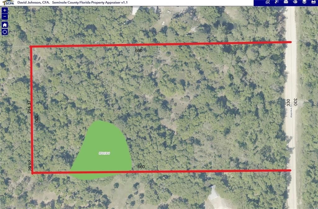 Wetland map overlay - minimal