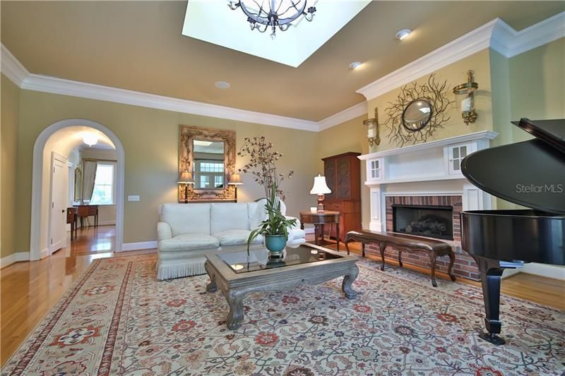 Expansive Formal Living Room with Fireplace