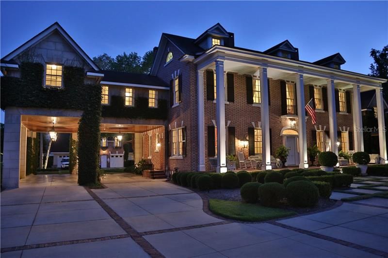 Porte Cochere Leading to Motor Court