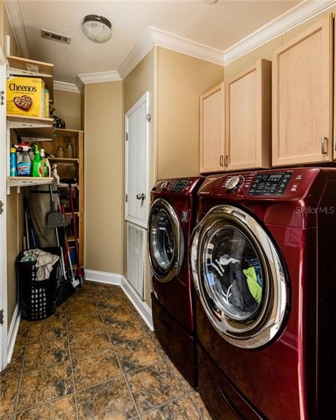 Laundry room with washer and dryer