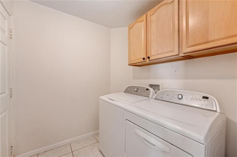 Laundry Room with extra storage.