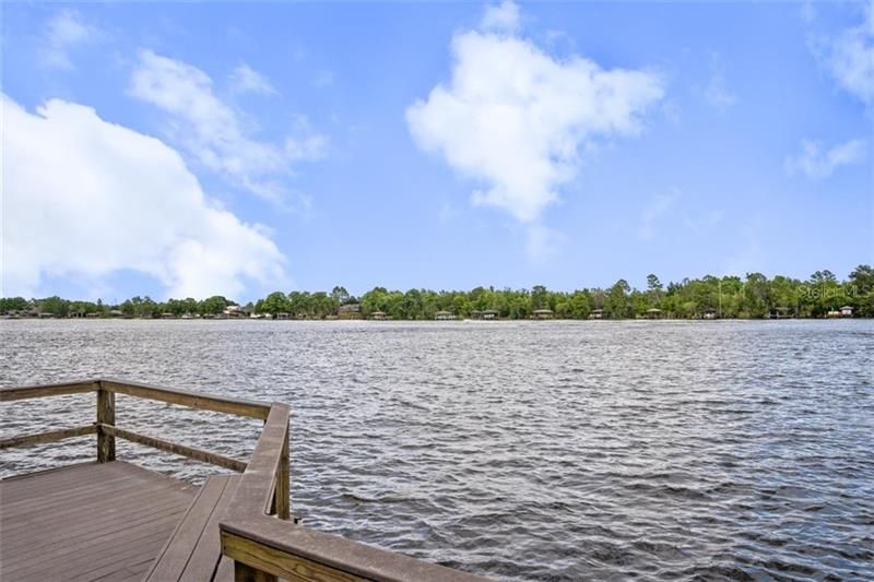 Fishing Pier on Long Lake.