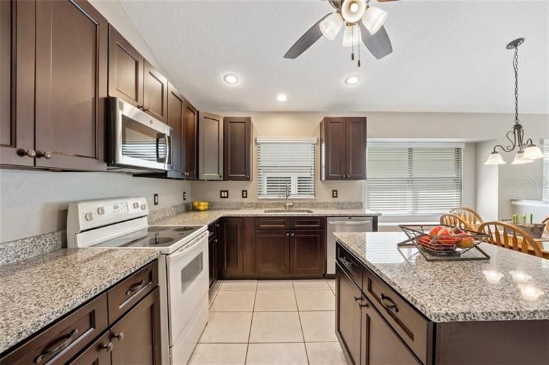 Cooks dream kitchen! with Considerable Counter Space, New Microwave, Single Bowl Sink and Faucet.