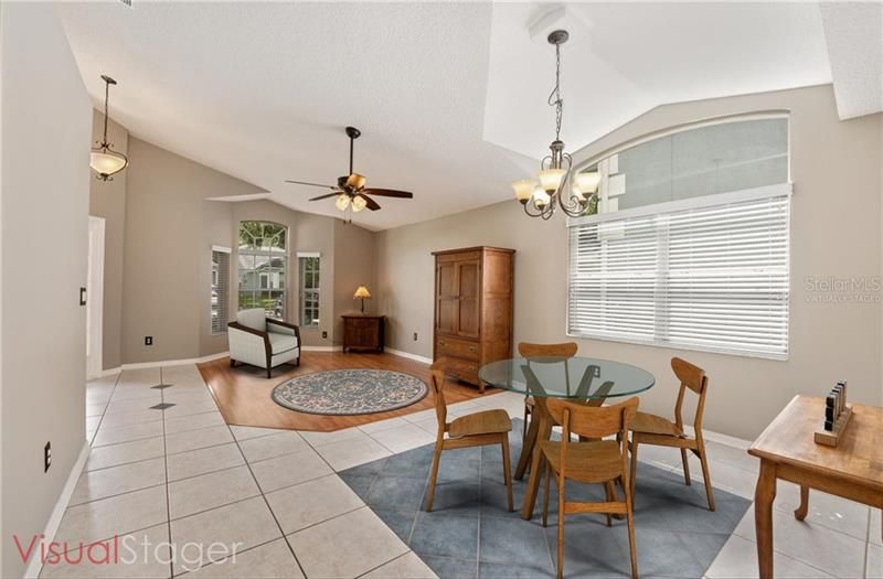 Formal Dining and Living Virtually Staged.