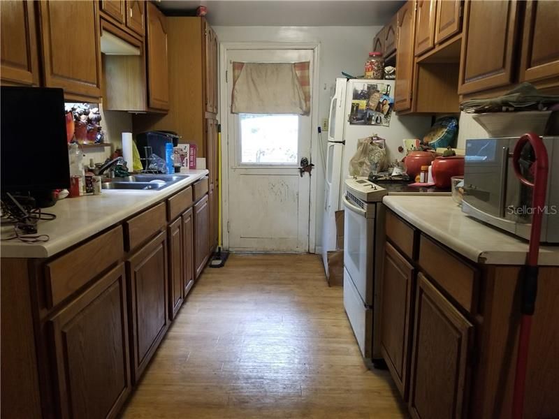 Kitchen towards front door.