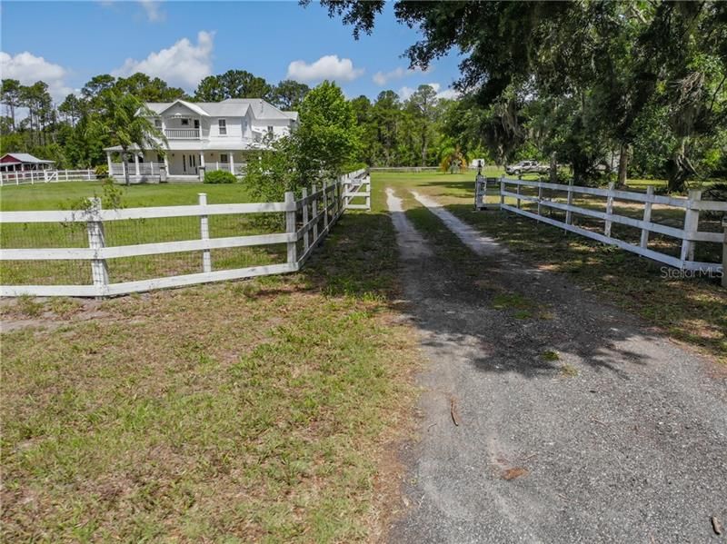 Fully fenced and gated with remote entry.