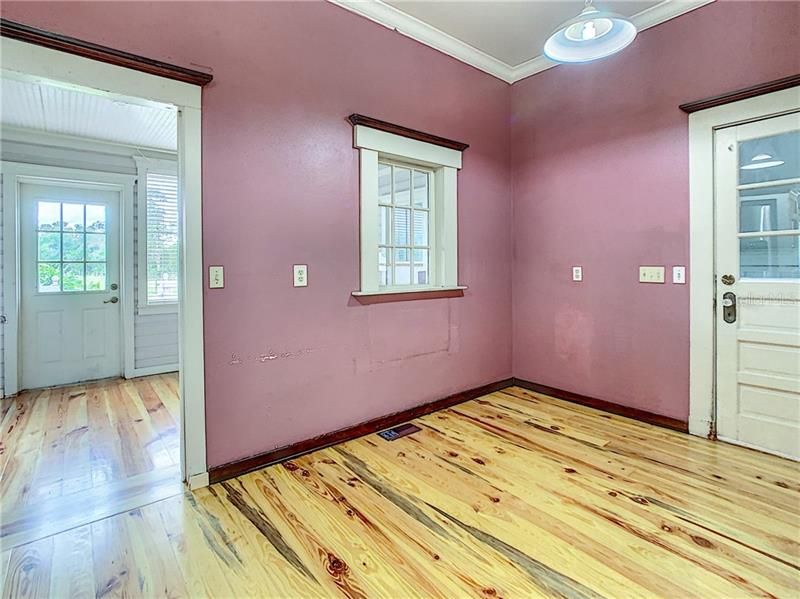 Eat in Kitchen with door to garage on right