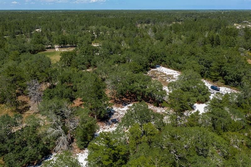 Overhead view from rear of property.