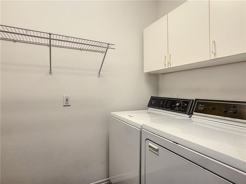 Separate laundry room located away from sleeping and living areas is ideal!