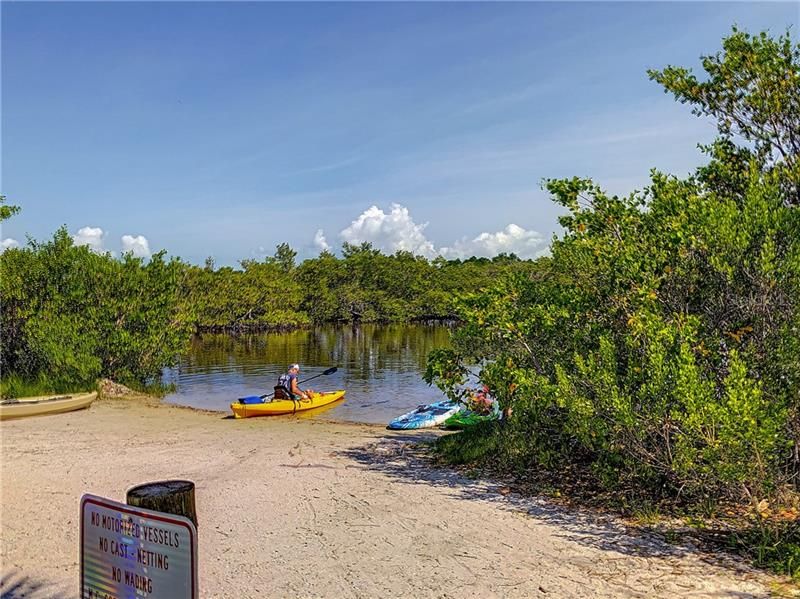 Robinson Preserve's gentle kayak launch for all skill levels. Enjoy miles of waterways or venture out into the Manatee River or Palma Sola Bay!