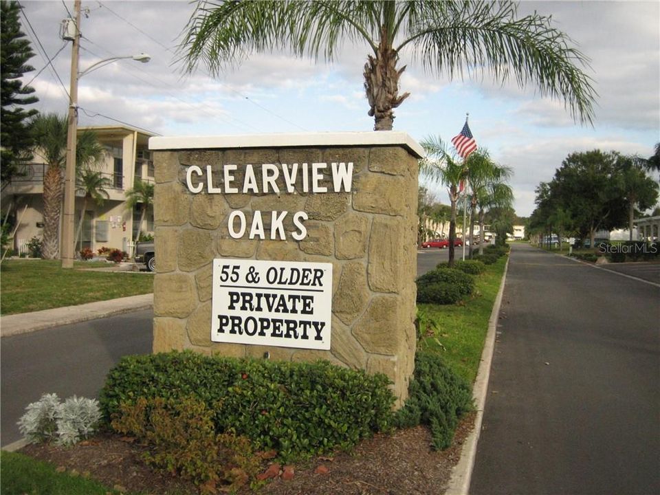 Entry to Clearview Oaks.