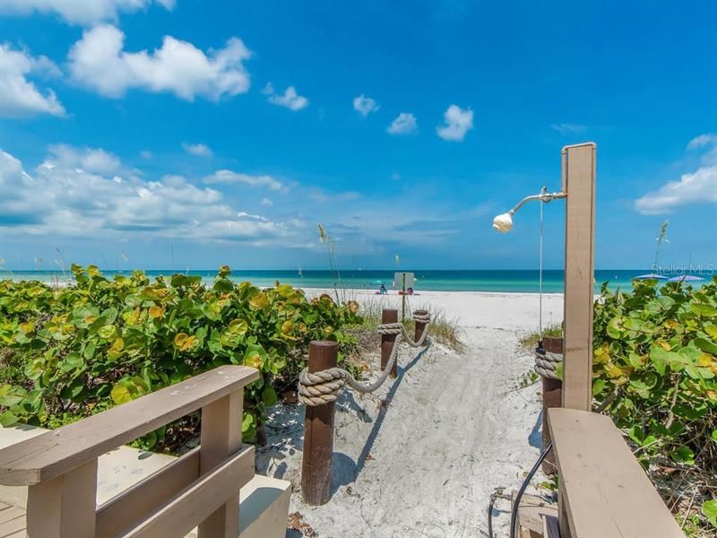 Steps away from soft sands of your semi private, Belleair Beach.