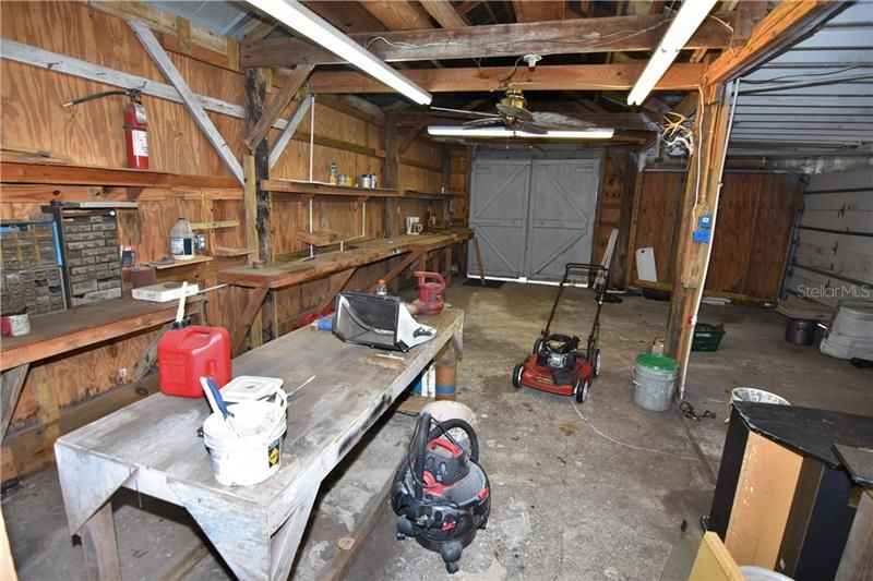 Workshop and garage