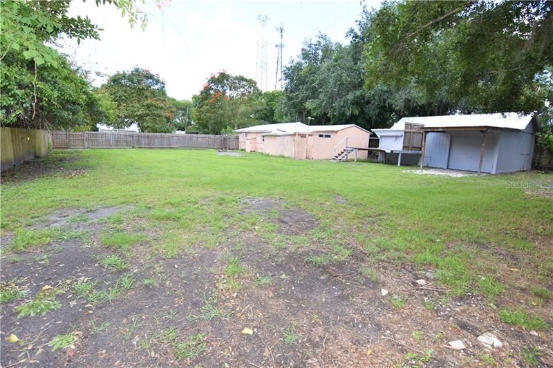 Large fenced yard for privacy.