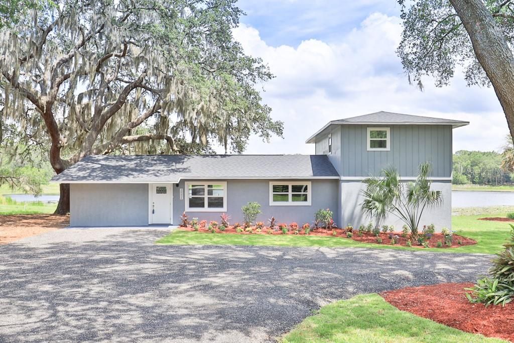 Beautiful Lakefront Home, with Fresh Landscaping