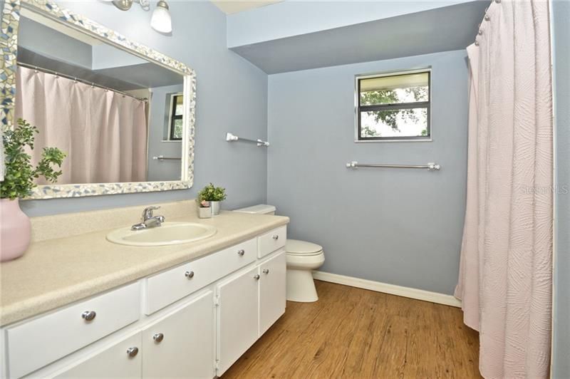 Guest Bathroom including tub/shower.